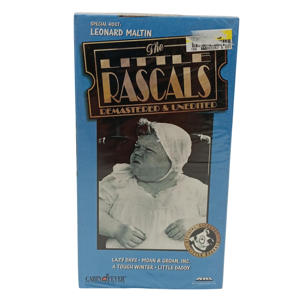 Vintage Little Rascals Dad VHS Leonard Maltin Comedy B&W USA New Sealed